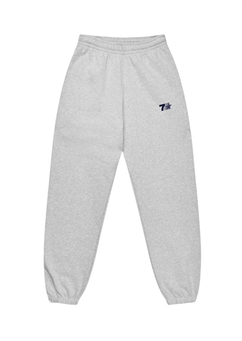7 Days Active, Organic Graphic sweatpants, Heather Grey